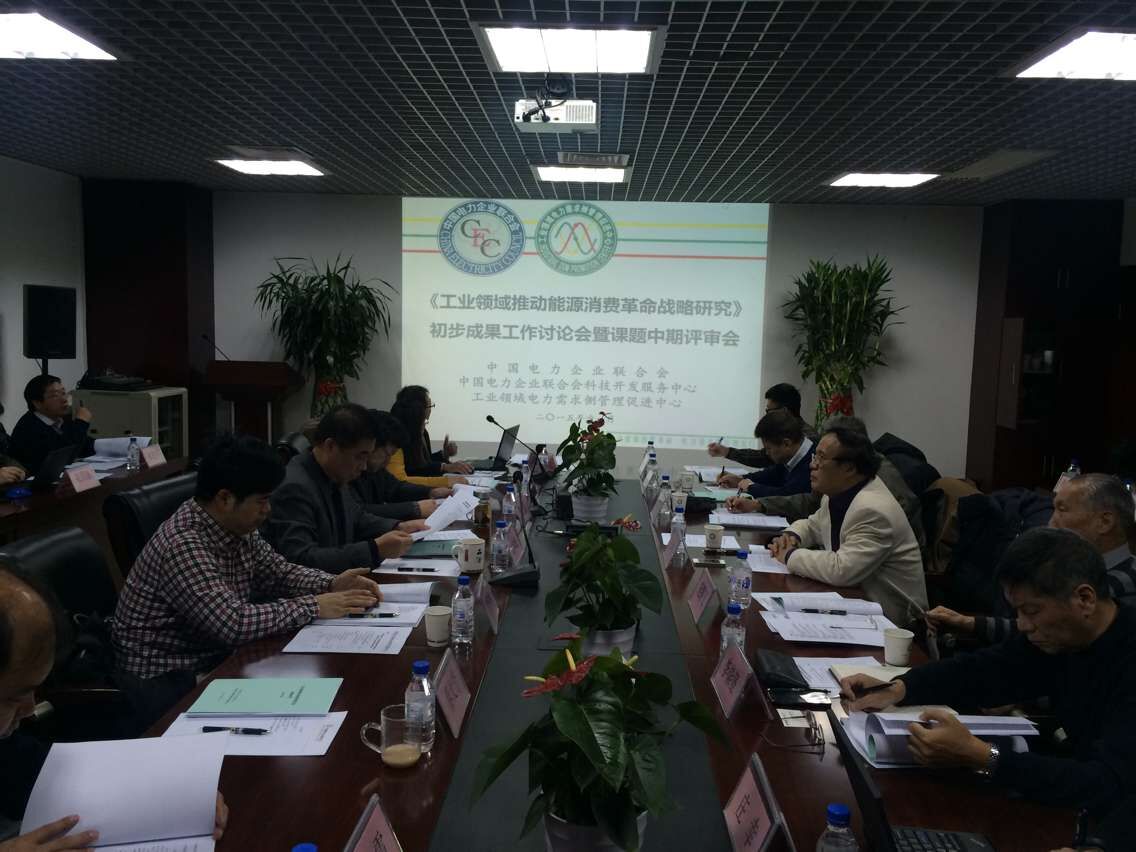 中電聯(lián)召開《工業(yè)領域推動能源消費革命戰(zhàn)略研究》課題中期評審會