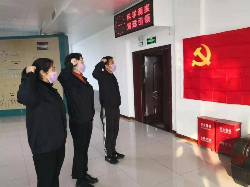 調控分中心黨支部對黨旗莊嚴宣誓 段敏(右三).jpg