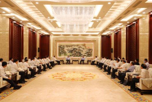 國家電網(wǎng)公司毛偉明、辛保安與山東省委書記劉家義、代省長李干杰會談