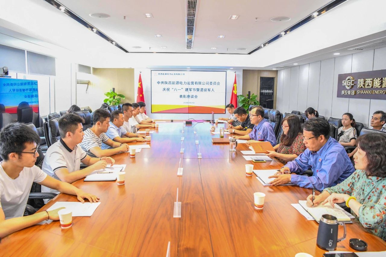 陜投集團(tuán)電力運(yùn)營公司召開慶祝“八一”建軍節(jié)暨退役軍人表彰座談會(huì)