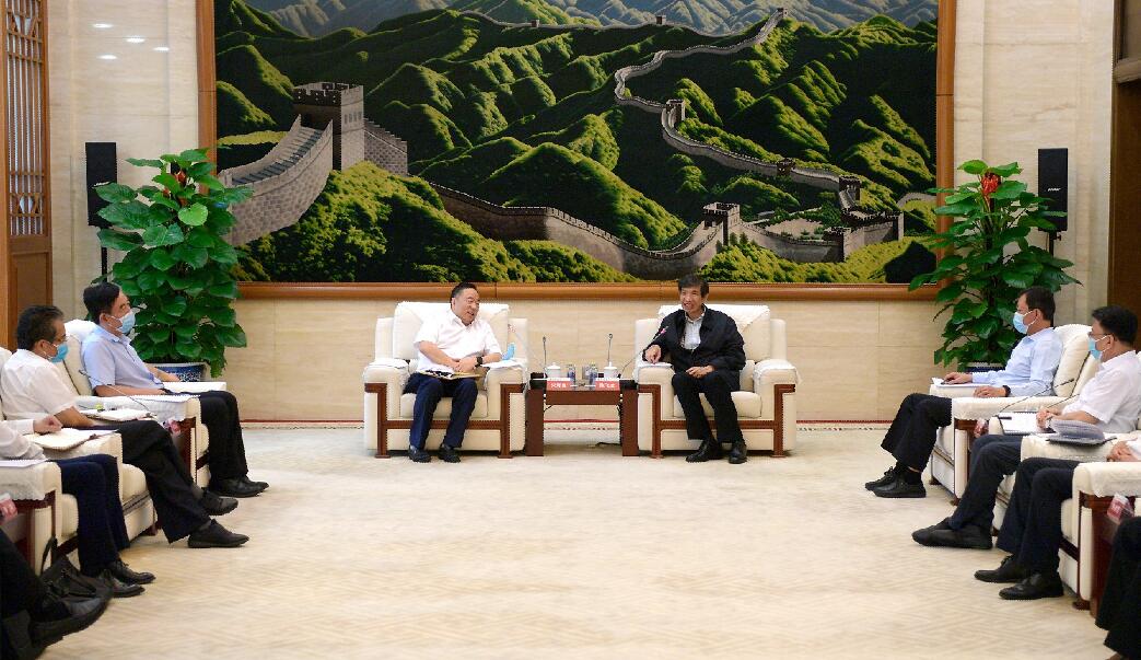 陳飛虎會(huì)見中國(guó)能建董事長(zhǎng)宋海良、總經(jīng)理孫洪水