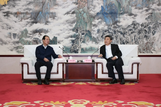 丁焰章拜會安徽省委常委、常務副省長鄧向陽