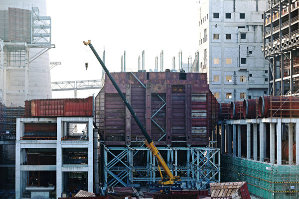 國能(連江)港電有限公司1B靜電除塵器主體安裝工程順利完工