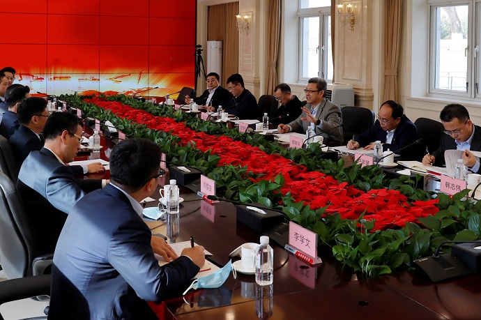 錢(qián)智民與三一集團(tuán)董事長(zhǎng)梁穩(wěn)根會(huì)談