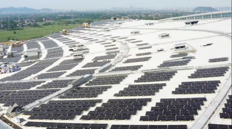 并網(wǎng)發(fā)電倒計時！杭州西站光伏項目組件已鋪設(shè)完畢