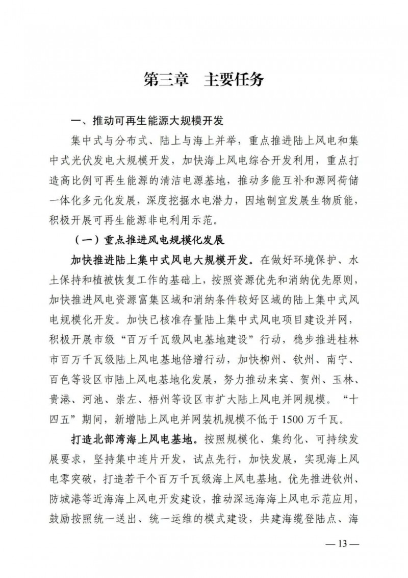 廣西&ldquo;十四五&rdquo;規(guī)劃：大力發(fā)展光伏發(fā)電，到2025年新增光伏裝機(jī)15GW！