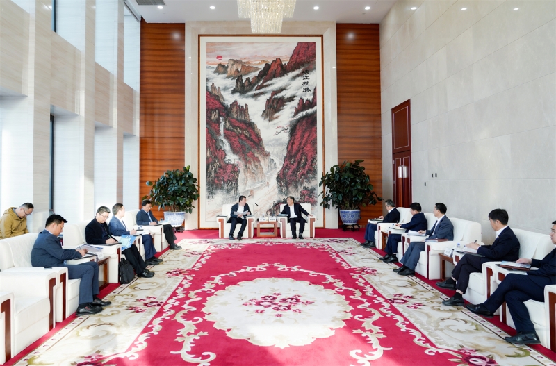 中國能建黨委書記、董事長宋海良與臨沂市委書記任剛座談