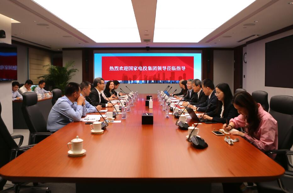 國家電投黨組書記、董事長錢智民與中信證券董事長張佑君會談