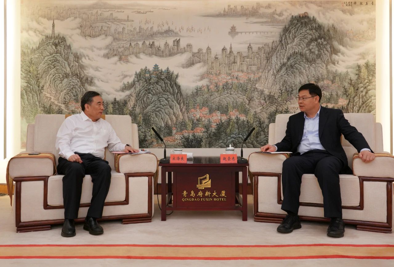 中國能建黨委書記、董事長宋海良與青島市委副書記、市長趙豪志會談
