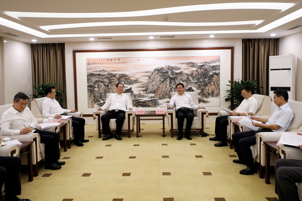 國務院國資委黨委書記、主任張玉卓會見湖南省委副書記、省長毛偉明