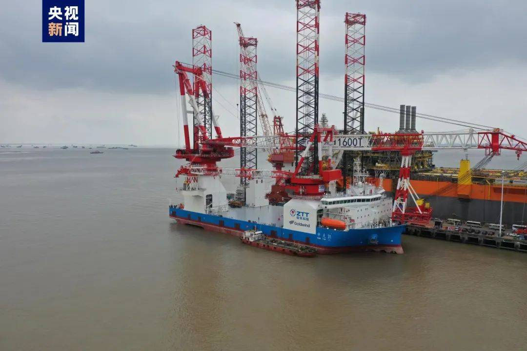 1600噸風(fēng)電安裝平臺(tái)交付，實(shí)現(xiàn)100%國(guó)產(chǎn)化率