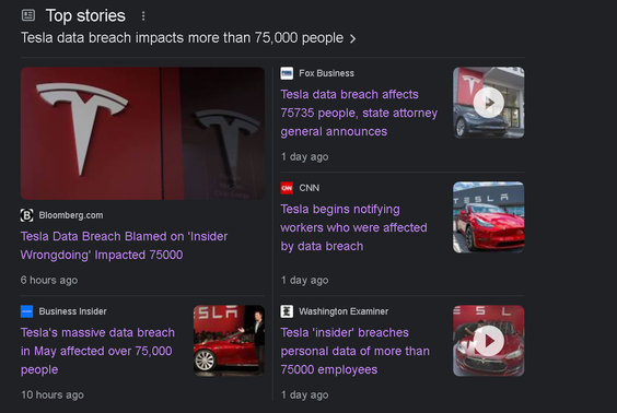 特斯拉“大規(guī)?！睌?shù)據(jù)泄露事件，原因查明