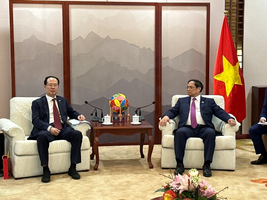 中國電建黨委書記、董事長丁焰章拜會越南總理范明政