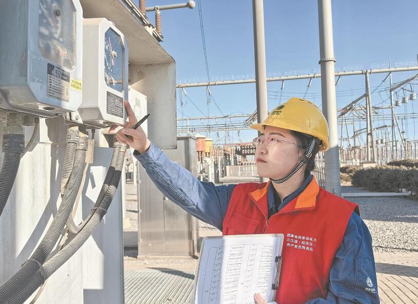 【國網(wǎng)特等勞?！繀羌伍弘娏Α澳咎m”綻放高原