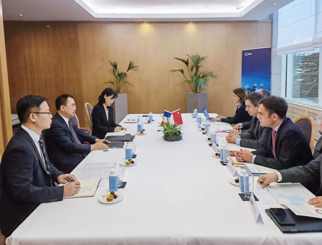 中國大唐集團(tuán)董事長鄒磊與法電集團(tuán)、道達(dá)爾集團(tuán)董事長會(huì)談
