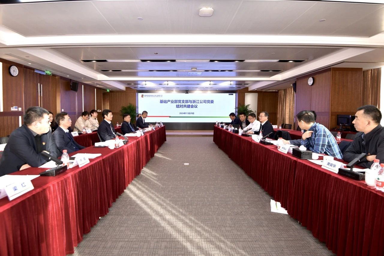 國家電投基礎產(chǎn)業(yè)部黨支部與浙江公司黨委開展結對共建活動