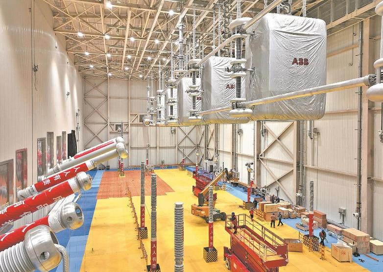 ±800千伏東平換流站進入設備安裝調試階段