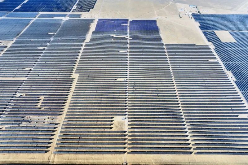 我國(guó)單體容量最大采煤沉陷區(qū)光伏基地