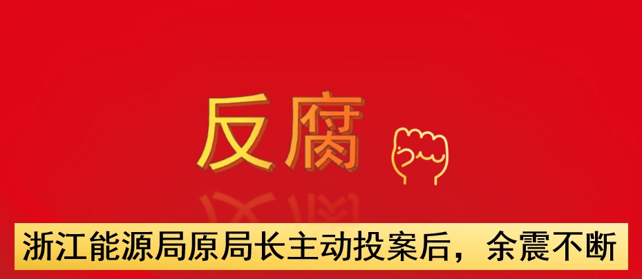 浙江能源局原局長主動投案后，余震不斷